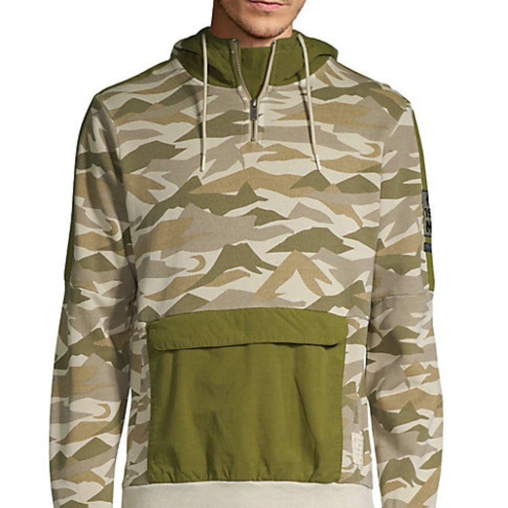 SCOTCH & SODA Camo-print Cotton Hoodie